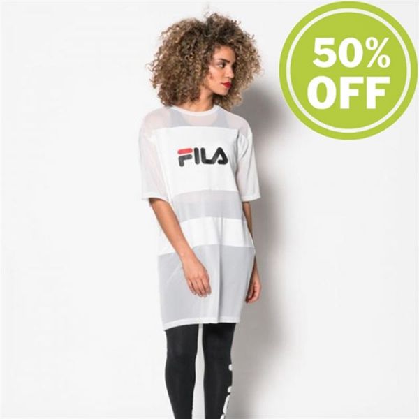 Fila Emily Women's Dresses - White,NZ 863-76324
